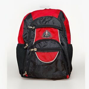 apacs Hiking Backpack Red/Black 15L Medium Zip, 5 Pockets, Padded Straps